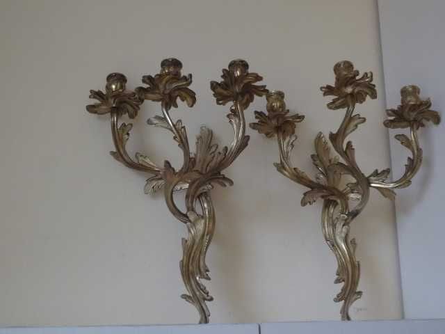 Комлект големи изящни свещници от Виена