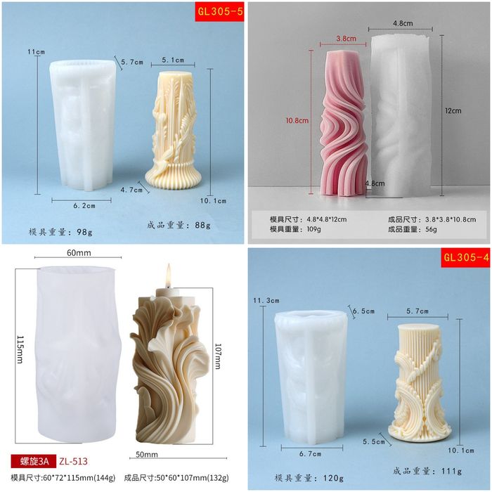 Силиконовая форма для свечей