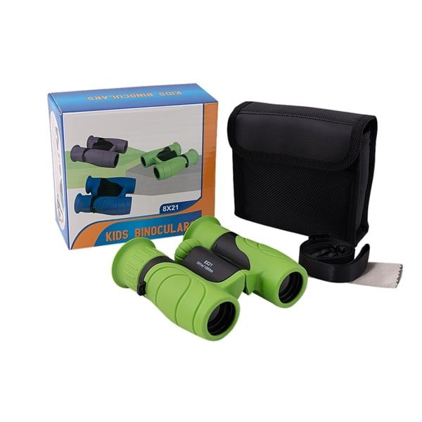 Binoclu compact pentru copii, 8x21, verde