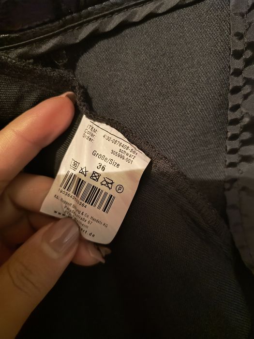 Fustă aspect piele, culoare negru