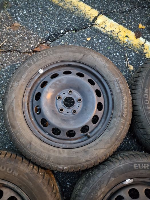 Vând Jante 5x112 R16 215 55 16 Iarna Seat Skoda Audi VW