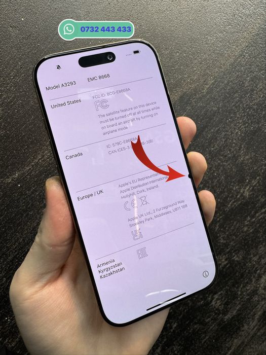  Display iPhone 16 Pro Original Apple  - M1246 -