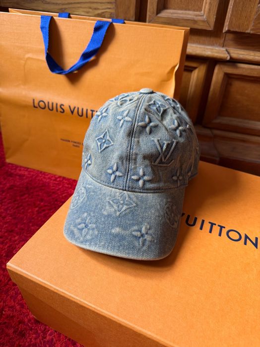 Sapca originala Louis Vuitton Monogram Washed Denim