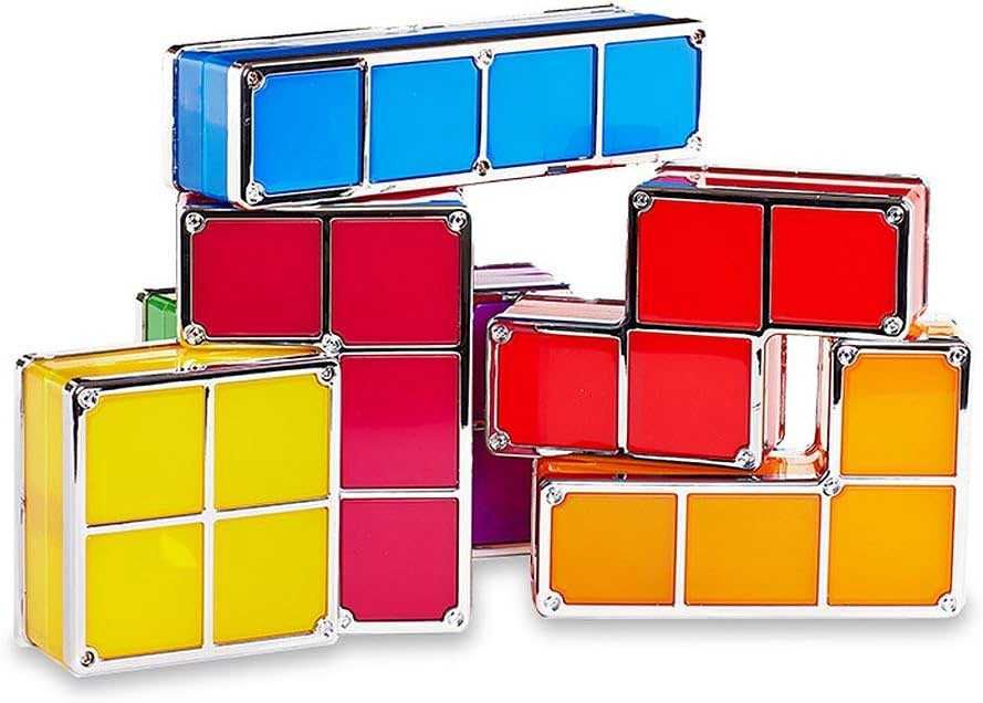 Цветна нощна лампа - тетрис конструктор