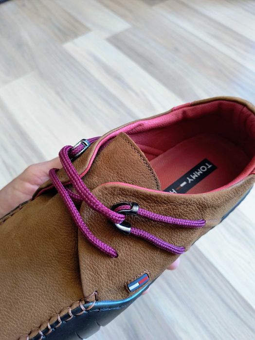 Обувки Tommy Hilfiger -естествена кожа