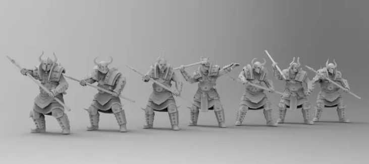 Mamut si soldati pentru Warhammer Wargaming