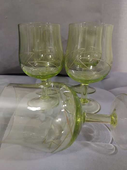 Стеклянные советские фужеры