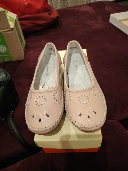Pantofi stil opincuța din piele naturala