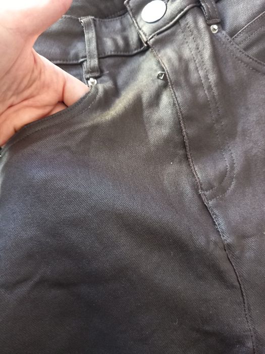 Blugi imitație piele sinsay s