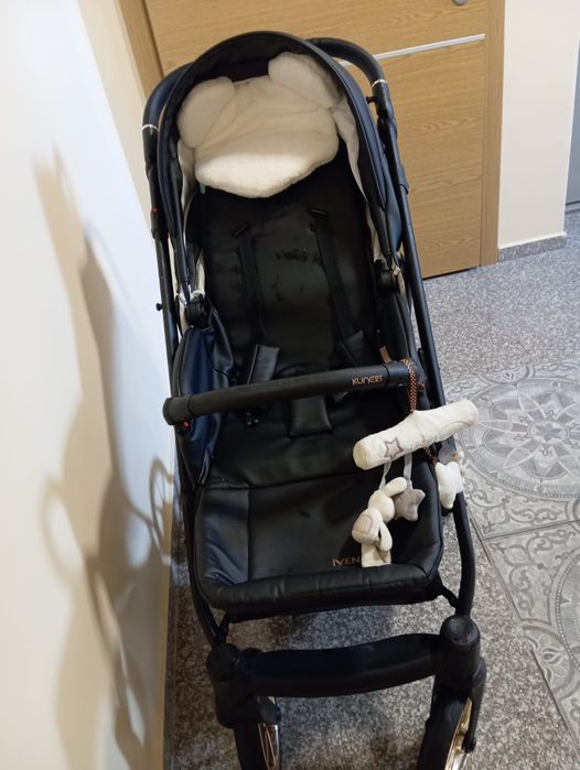 Бебешка количка 3 в 1 Kunert Ivento Eco Black Pearl