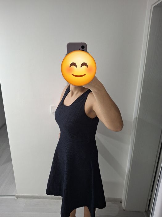 Next тъмносиня рокля