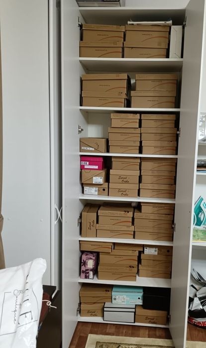 Шкаф угловой для обуви