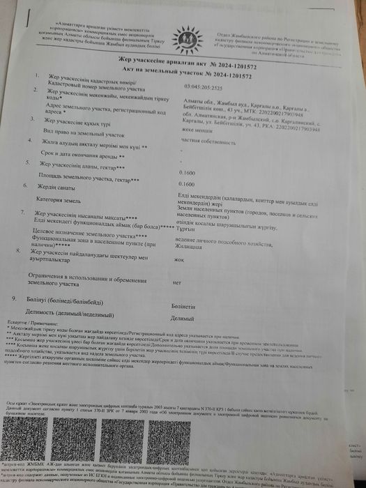Продам участок земли 16 соток