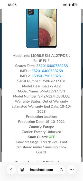 samsung a12 sm-a127 de piese