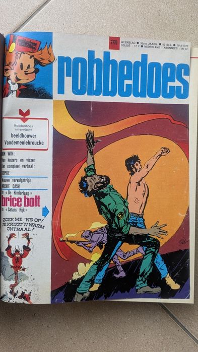 Lot Colecție 7 Reviste BD Robbedoes / Spirou Anii '70 (Ediție Festivă 2000, Ștrumfii)