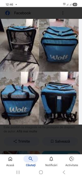 Genți Glovo și Wolt noii