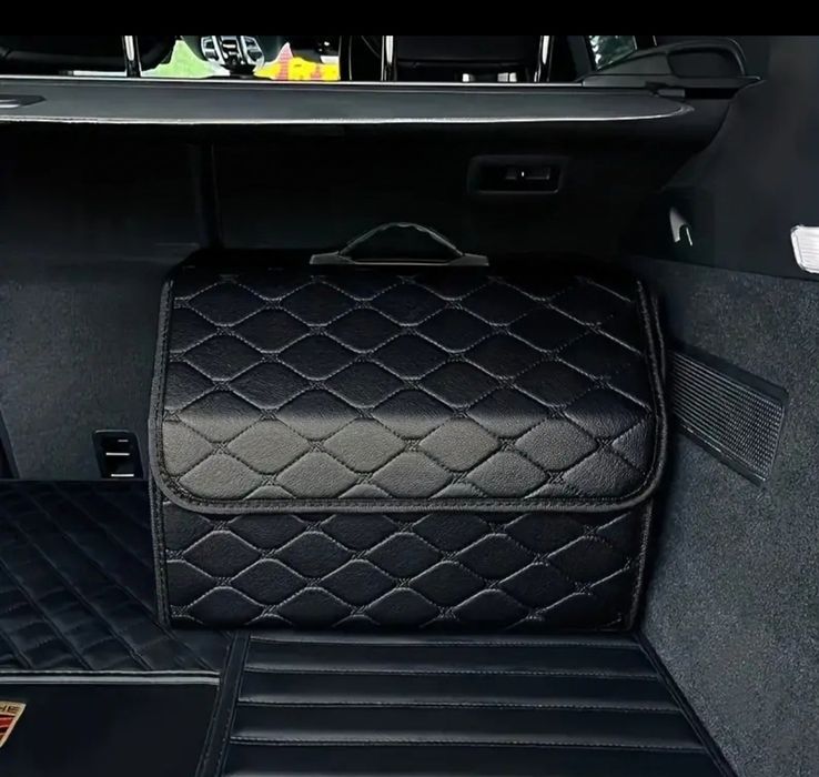 Премиум органайзер за багажник от еко кожа - Подходящ за джипове и SUV