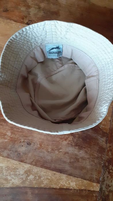 шапка идиотка Слезинджър Slazenger, памук, къмпинг , бежово, синьо