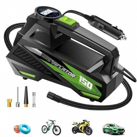 Compresor universal auto moto portabil, CARSUN, 12V, 150PSI, digital