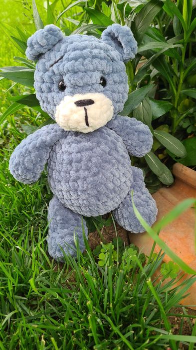 Плетено плюшено мече амигуруми