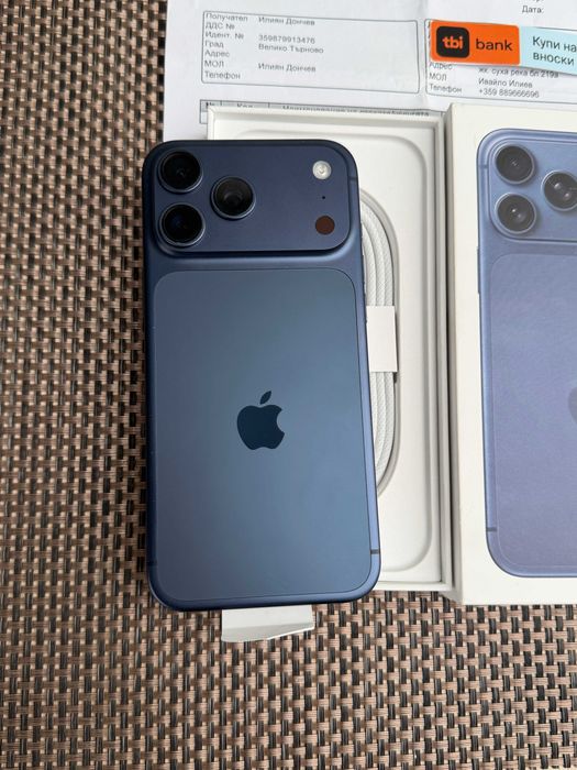 НОВ! 24М ГАР 1Tb iPhone 17 Pro Max Лизинг от 58€/мес 1000Gb  Deep Blue