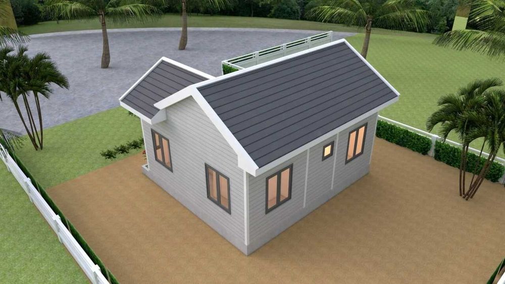 НА ИЗПЛАЩАНЕ - Луксозна сглобяема къща с 1 спалня, 42 кв. м