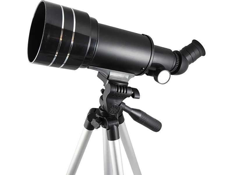 НОВИ! Лунен телескоп 70мм с филтър и статив Buki