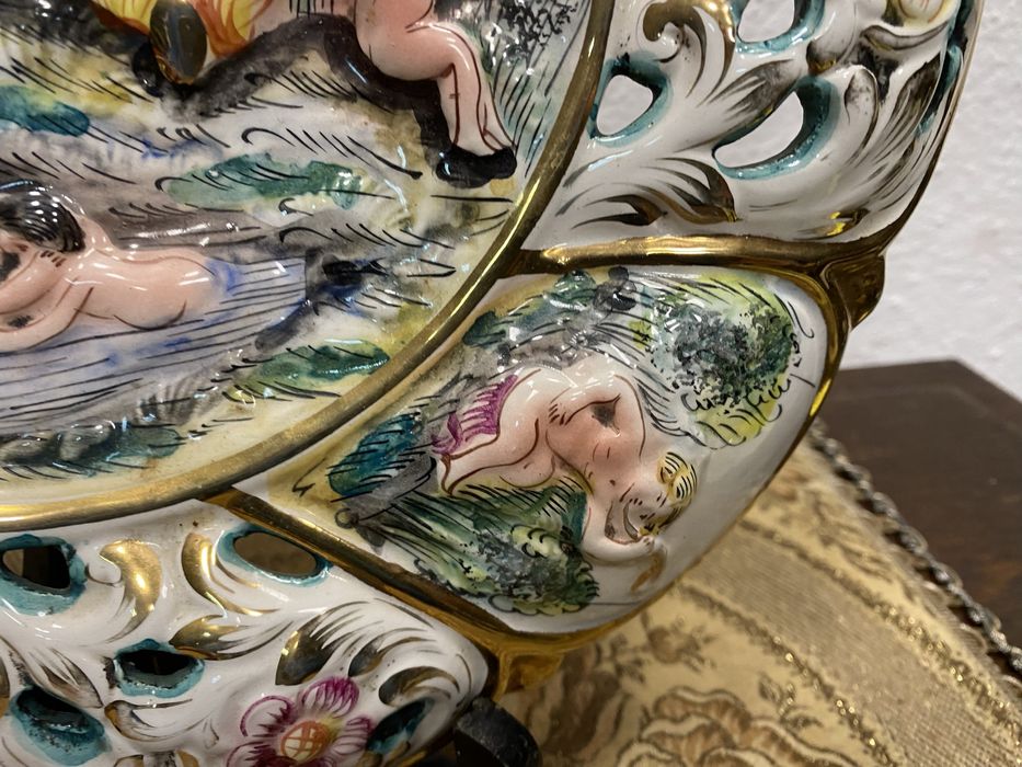 Италианска порцеланова чиния Capodimonte Италия 1960