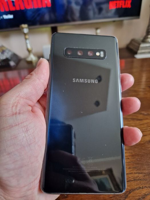 Oferta! Samsung s10+,folie fata spate de nou,126gb,black,plus,necodat