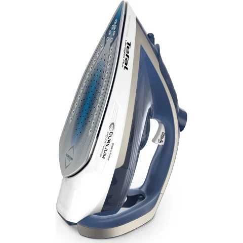 Fier de calcat Tefal Ultragliss Plus FV6812E0, 2800W, jet de abur 260 g/min, abur variabil 0-50 g/min, alb/albastru