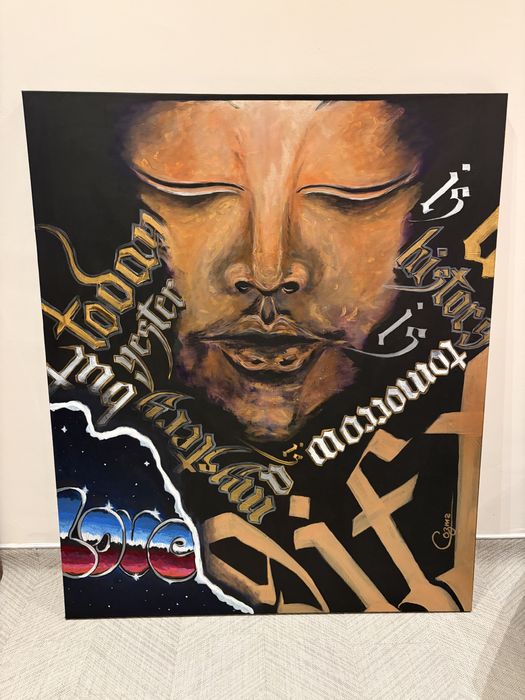 Tablou mare 150x120 cm – acrilic pe pânză – piesă statement