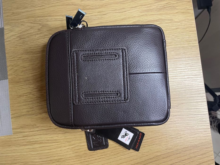 Мъжка чанта от естествена кожа НОВА!!!