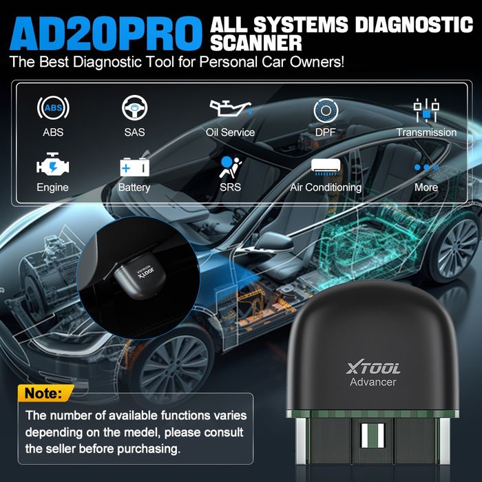 Interfata tester diagnoza  XTOOL AD20PRO advancer Android/IOS 2024