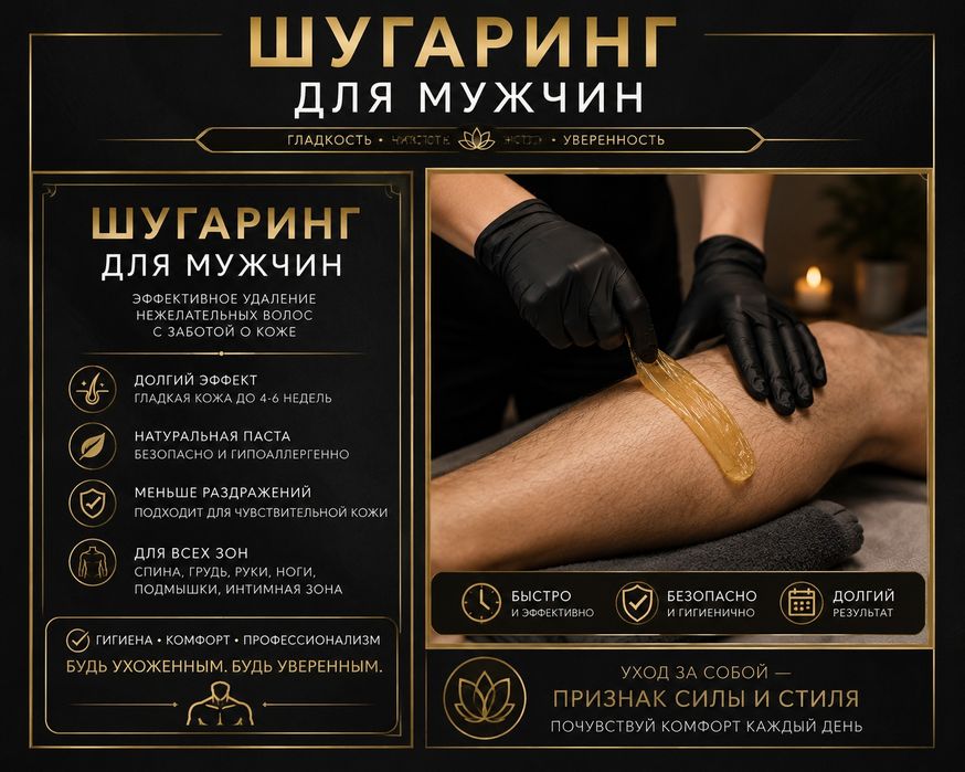 Шугаринг мужской