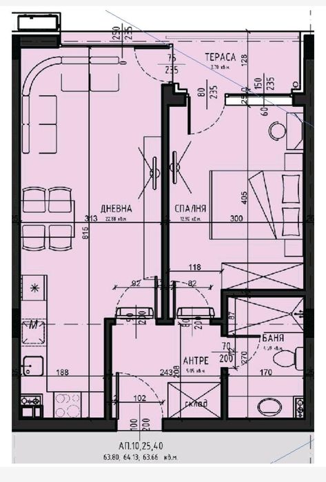 Продава се Двустаен апартамент в София, Малинова долина - 66 кв.м за 2425 €/кв.м - Снимка #7
