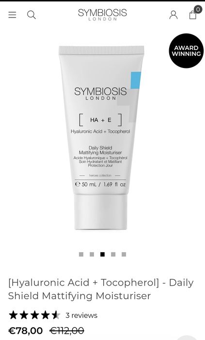 Symbiosis Daily Shield Mattifying Moisturiser HA+E