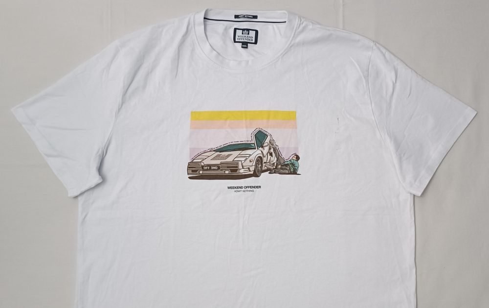Weekend Offender Admit Nothing Shirt оригинална тениска 3XL памучна бяла фланелка