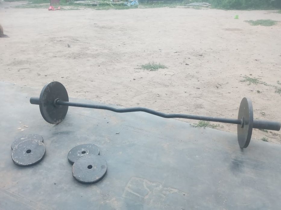 Продам штанга с блинами