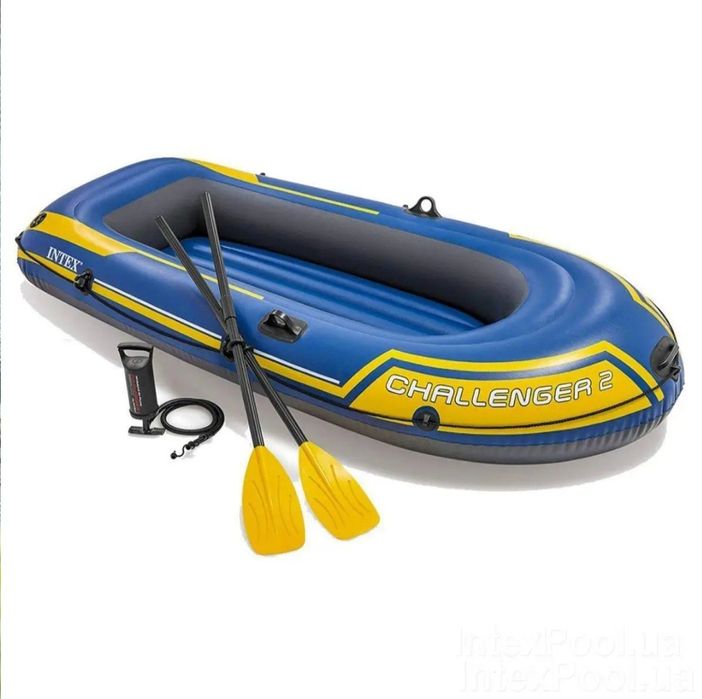 Двухместная лодка INTEX CHALLENGER 2 и SEAHAWK 2 новый
