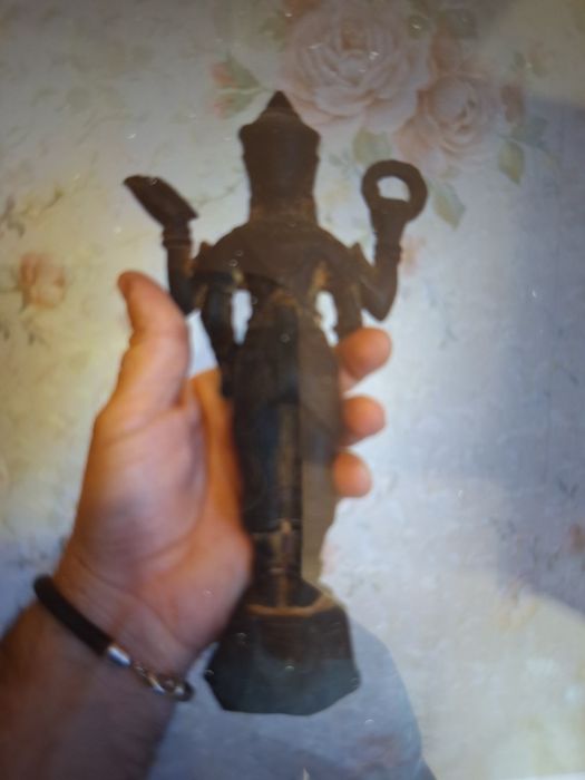 Statuieta veche din bronz VISHNU