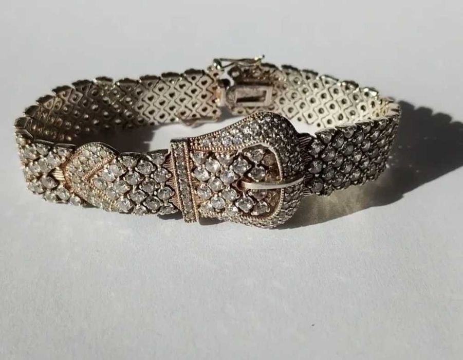 Argint masiv si cristale, imperiala Bratara tip curea