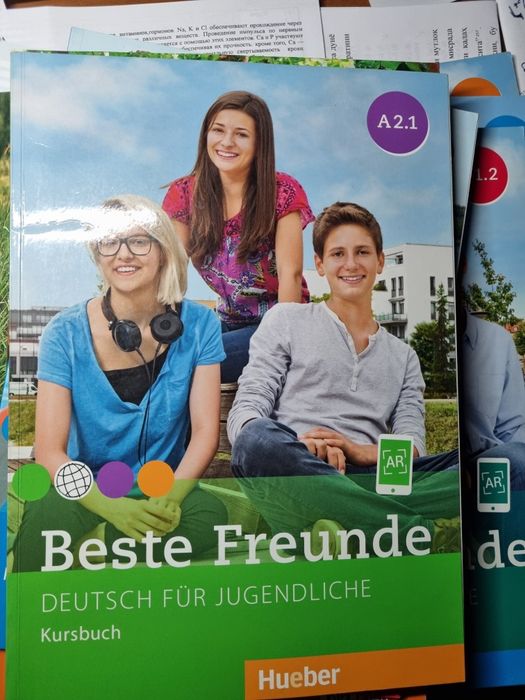 Книги по немецкому языку Hueber, Klett. Уровни от A1 до В2.1.