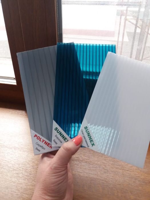 Профильный поликарбонат. Шифер. доставкв (металлочерепица) +профильный