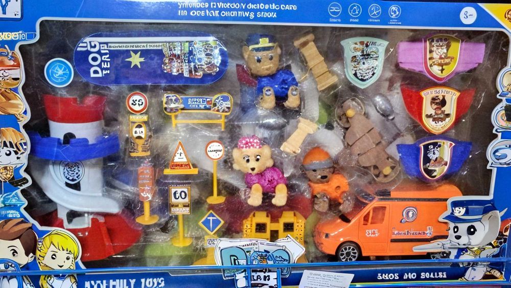 Пес Патрул фигурки с Кула и кола комплект, Paw Patrol, с ефекти