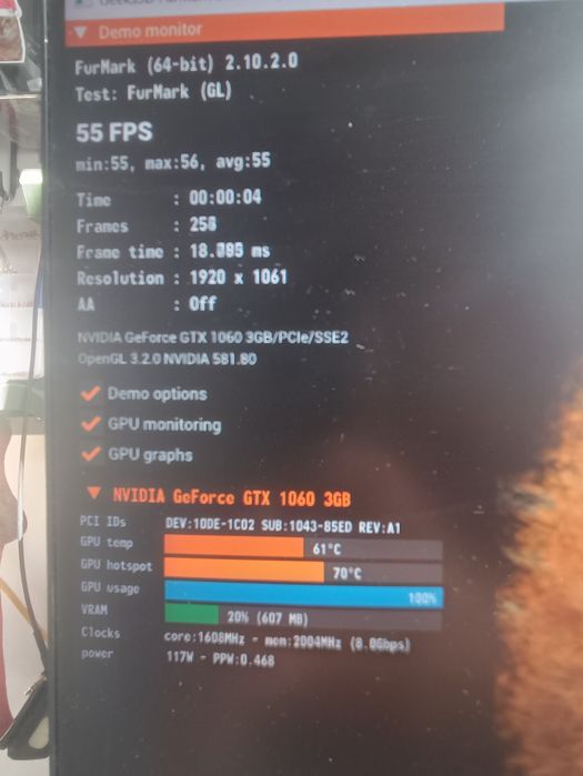 ASUS Phoenix GTX 1060 3GB