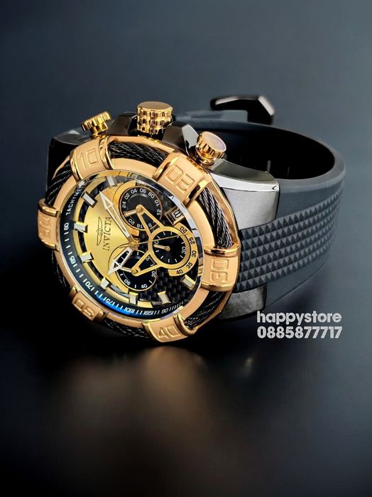 INVICTA Bolt Phantom Gold 52 mm, Инвикта нов ръчен часовник