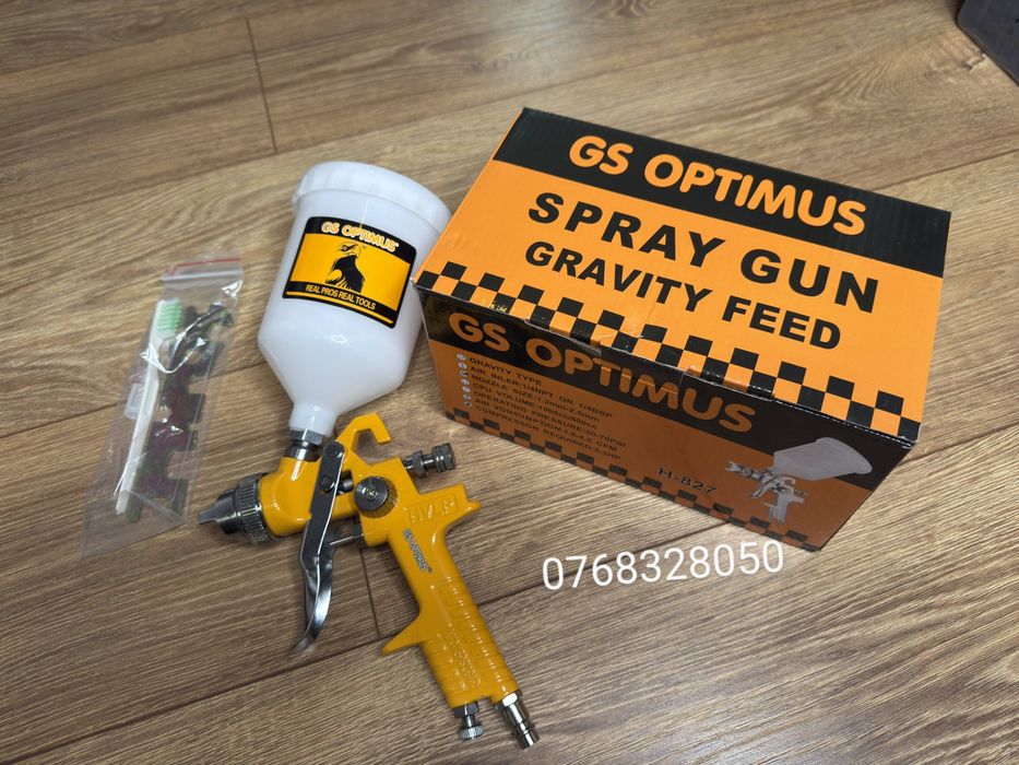 Pistol de vopsit cu aer comprimat, rezervor 600 ml