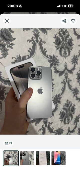 Iphone 15 pro natural titan