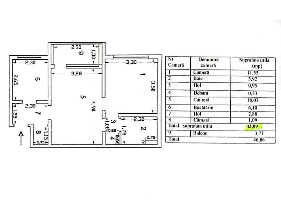 Apartament luminos în Țiglina 1 – ideal pentru personalizare