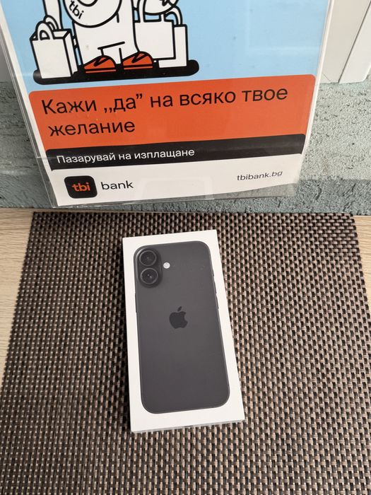НОВ! *ЛИЗИНГ* iPhone 16 256Gb Black / Гаранция Айфон